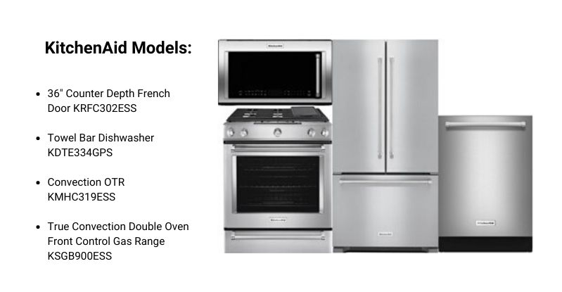 10 Best Stainless Steel Kitchen Appliance Packages Reviews Ratings   KitchenAid Freestanding Appliance Package (1) 